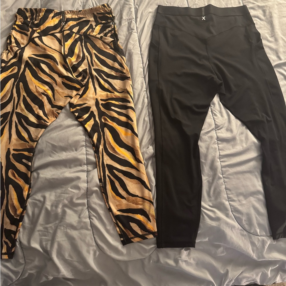 Savage X Fenty Tiger Print and Black Leggings